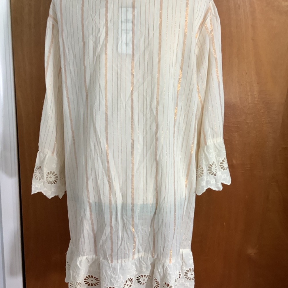 NWT NA00 NATION AK OUTFITS PLUS 2X IVORY BLOUSE TUNIC MINIDRESS GOLDEN STRIPES - Picture 12 of 16